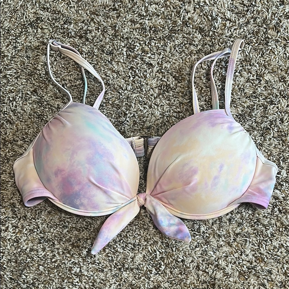 Pastel Tie-Dye Women's Bikini top
